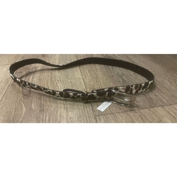 White House Black Market Animal Print Small Belt New - Picture 1 of 4